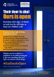 'Their door is shut. Ours is open' campaign poster