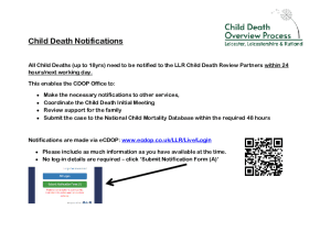 Child Death Notifications Poster