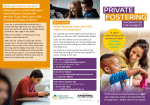 Private Fostering Parents Leaflet