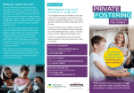 Private Fostering Carers Leaflet