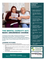 The Mental Capacity Act: Basic Awareness Course