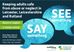 Adult Safeguarding - Postcard